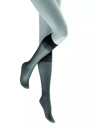 HUDSON | Calcetines hasta la rodilla GLAMOUR teint | schwarz